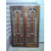 Дверь межкомнатная деревянная со стеклянными вставками БУ 1430х2070 мм