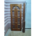 Дверь межкомнатная деревянная со стеклянными вставками БУ 880х2130 мм
