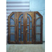 Дверь межкомнатная деревянная со стеклянными вставками БУ 2180х2050 мм