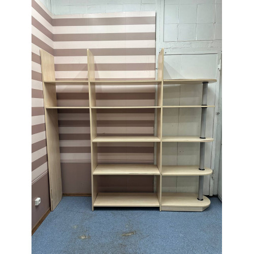 ШАФА - СТІНКА З ПОЛИЦЯМИ НА ТРИ СЕКЦІЇ 2200х350х2080мм (Б/У) ШАФА - СТІНКА З ПОЛИЦЯМИ НА ТРИ СЕКЦІЇ 2200х350х2080мм (Б/У)