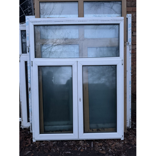 ВІКНО МЕТАЛОПЛАСТИКОВЕ REHAU 1440×1860мм (1290) НА ДВІ СТУЛКИ (ДВІ СТУЛКИ ВІДЧИНЯЮТЬСЯ) З ВЕРХНЬОЮ ФРАМУГОЮ, 1-к. (Б/У) ВІКНО МЕТАЛОПЛАСТИКОВЕ REHAU 1440×1860мм (1290) НА ДВІ СТУЛКИ (ДВІ СТУЛКИ ВІДЧИНЯЮТЬСЯ) З ВЕРХНЬОЮ ФРАМУГОЮ, 1-к. (Б/У)