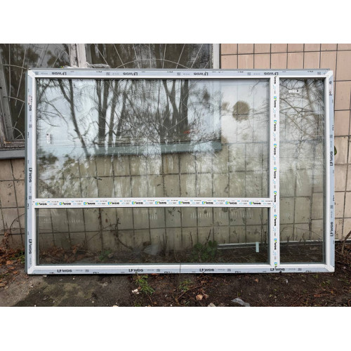 ВІКНО МЕТАЛОПЛАСТИКОВЕ 1740х2640 мм WDS НА ДВІ СТУЛКИ (ГЛУХЕ) З ВЕРХНЬОЮ ФРАМУГОЮ 2-к. (НОВЕ) ВІКНО МЕТАЛОПЛАСТИКОВЕ 1740х2640 мм WDS НА ДВІ СТУЛКИ (ГЛУХЕ) З ВЕРХНЬОЮ ФРАМУГОЮ 2-к. (НОВЕ)