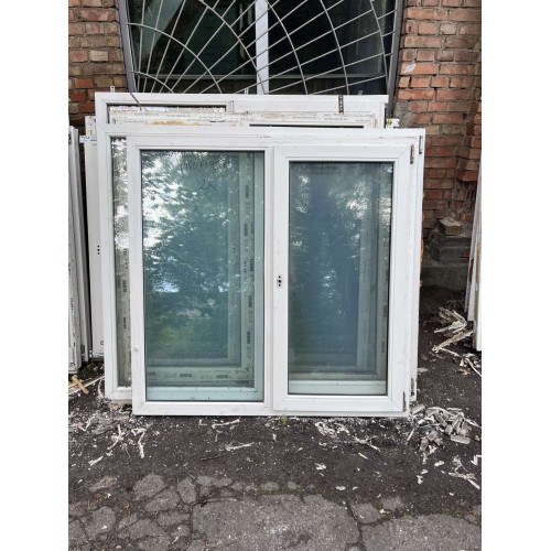 ВІКНО МЕТАЛОПЛАСТИКОВЕ 1520х1430мм. REHAU НА ДВІ СТУЛКИ, (ОДНА СТУЛКА ВІДЧИНЯЄТЬСЯ) 2-к. ПРАВА (Б/У) ВІКНО МЕТАЛОПЛАСТИКОВЕ 1520х1430мм. REHAU НА ДВІ СТУЛКИ, (ОДНА СТУЛКА ВІДЧИНЯЄТЬСЯ) 2-к. ПРАВА (Б/У)