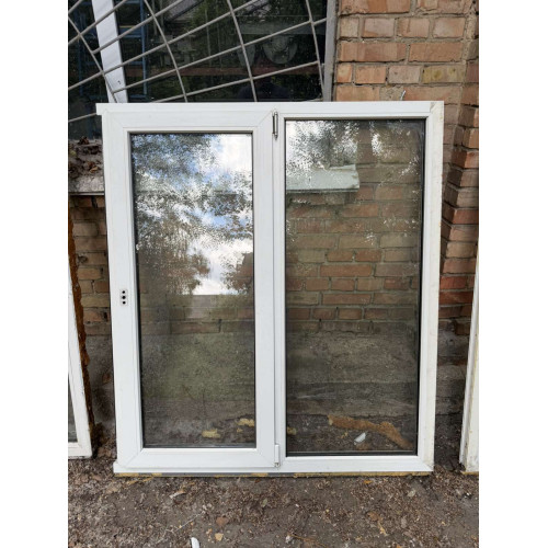 ВІКНО МЕТАЛОПЛАСТИКОВЕ 1320×1510 мм REHAU НА ДВІ СТУЛКИ (ЛІВА ВІДКРИВНА) 1-к. (Б/У) ВІКНО МЕТАЛОПЛАСТИКОВЕ 1320×1510 мм REHAU НА ДВІ СТУЛКИ (ЛІВА ВІДКРИВНА) 1-к. (Б/У)