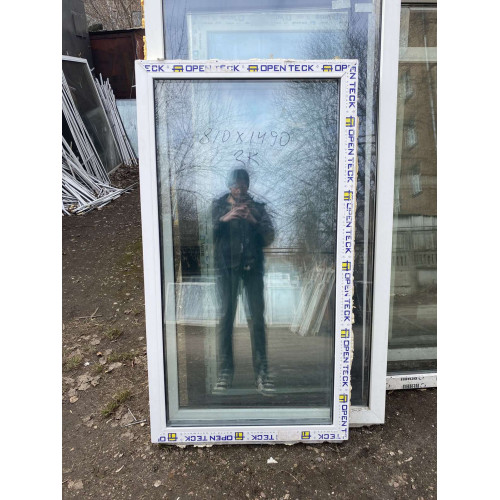 ВІКНО МЕТАЛОПЛАСТИКОВЕ 810x1490мм OPENTECK НА ОДНУ СТУЛКУ (ГЛУХЕ) 2-к. (Б/У З НОВОБУДОВИ) ВІКНО МЕТАЛОПЛАСТИКОВЕ 810x1490мм OPENTECK НА ОДНУ СТУЛКУ (ГЛУХЕ) 2-к. (Б/У З НОВОБУДОВИ)
