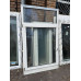 ВІКНО МЕТАЛОПЛАСТИКОВЕ 1160х1850 (1370)мм REHAU НА ОДНУ СТУЛКУ (ВІДКРИВНА ЛІВА) З ВЕРХНЬОЮ ФРАМУГОЮ 2-к. (Б/У З НОВОБУДОВИ)